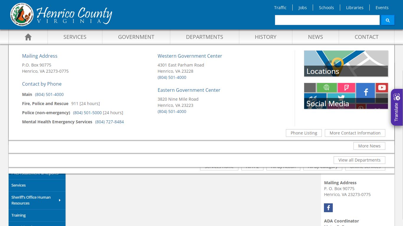 Inmate Visitation - Henrico County, Virginia